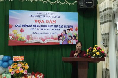 TỌA ĐÀM CHÀO MỪNG KỈ NIỆM 43 NĂM NGÀY NHÀ GIÁO VIỆT NAM  (20/11/1982 – 20/11/2025)